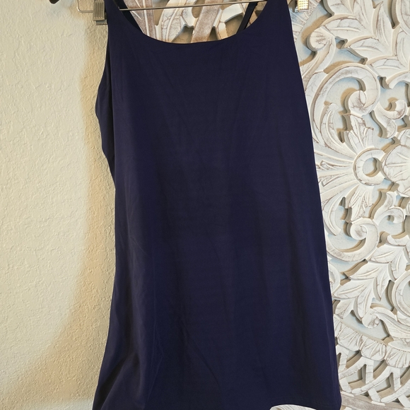 Women's Athletic Sleeveless Built In Shorts Navy Mini Dress XL Sports - Picture 2 of 5